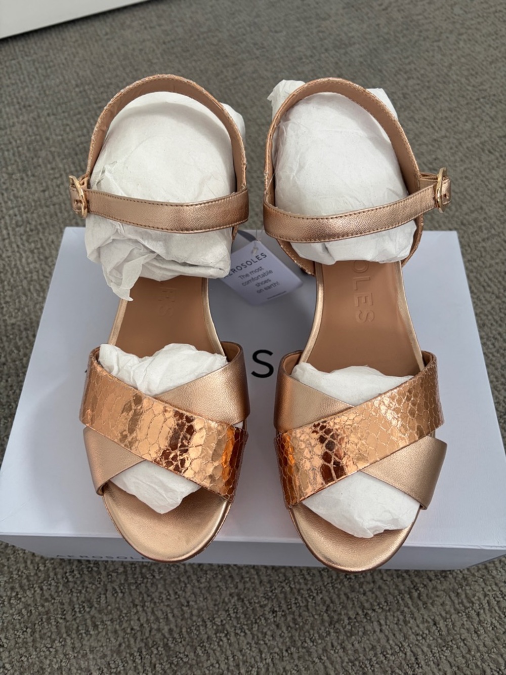 Aerosoles - COSMOS - Rose Gold Platform Heels - Size 11 - Picture 3 of 8